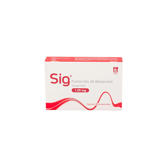 SIG BISOPROLOL 1.25 MG TAB C/30 TAB