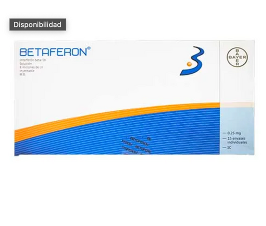 BETAFERON INTERFERON BETA-1B 8000UI JPRELL CAJ/15