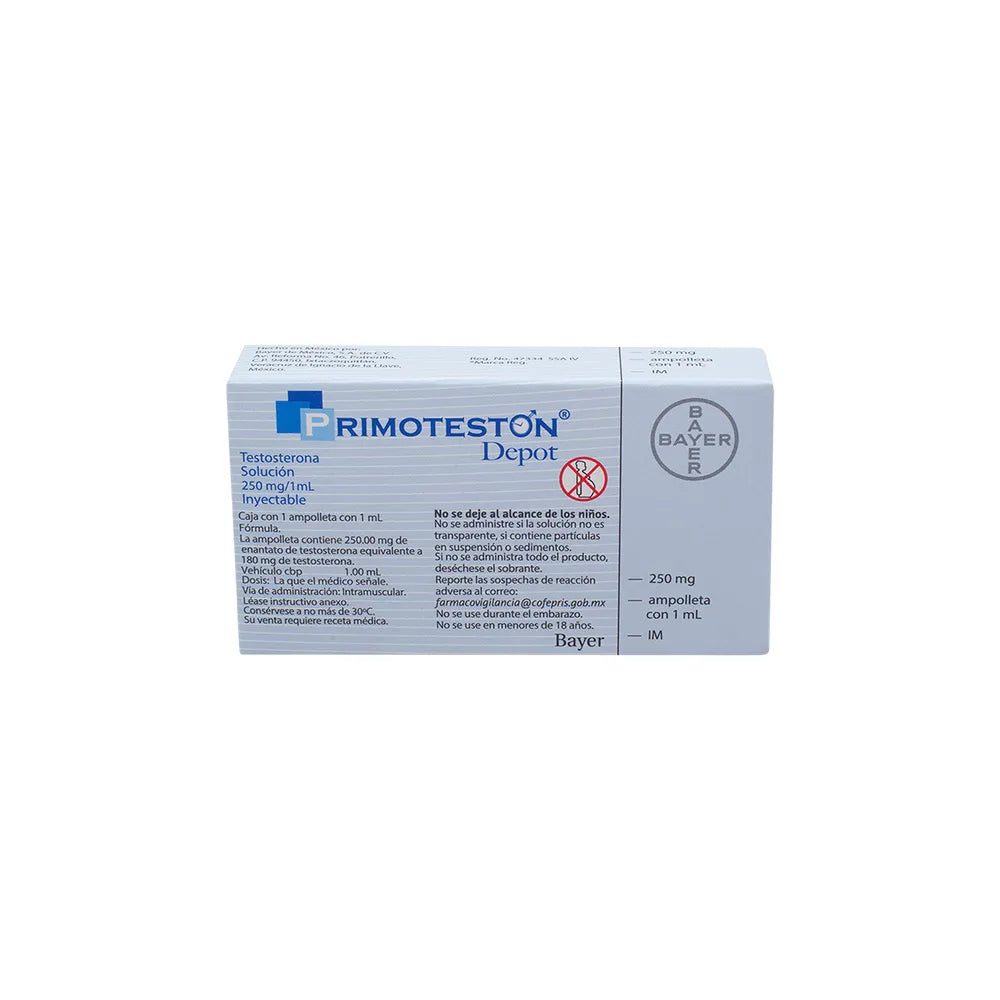 PRIMOTESTON TESTOSTERONA 250 MG CAJ/1 FAM