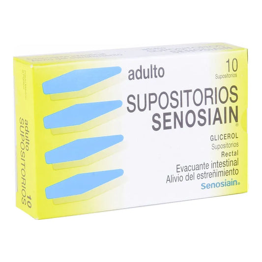 SUPOSITORIOS SENOSIAIN ADULTO  GLICEROL 2.632 GR CAJA C/10