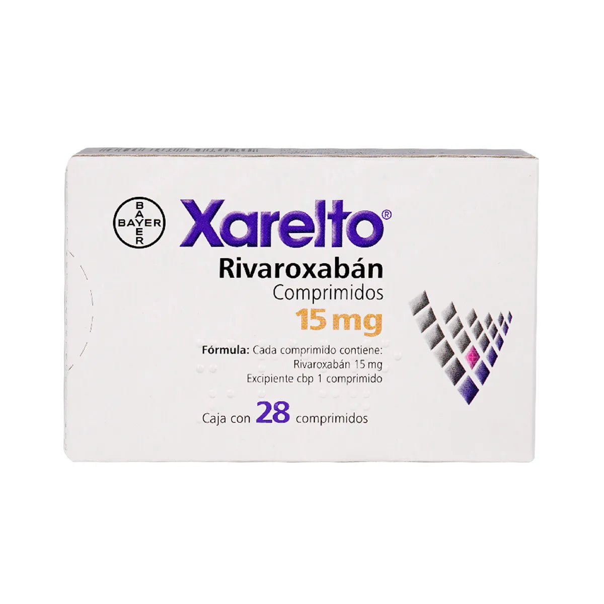 XARELTO RIVAROXABAN 15 MG TAB CAJ/28