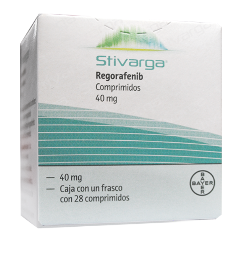 STIVARGA REGORAFENIB 40 MG 3 FRASCOS C/U 28 COMPRIMIDOS