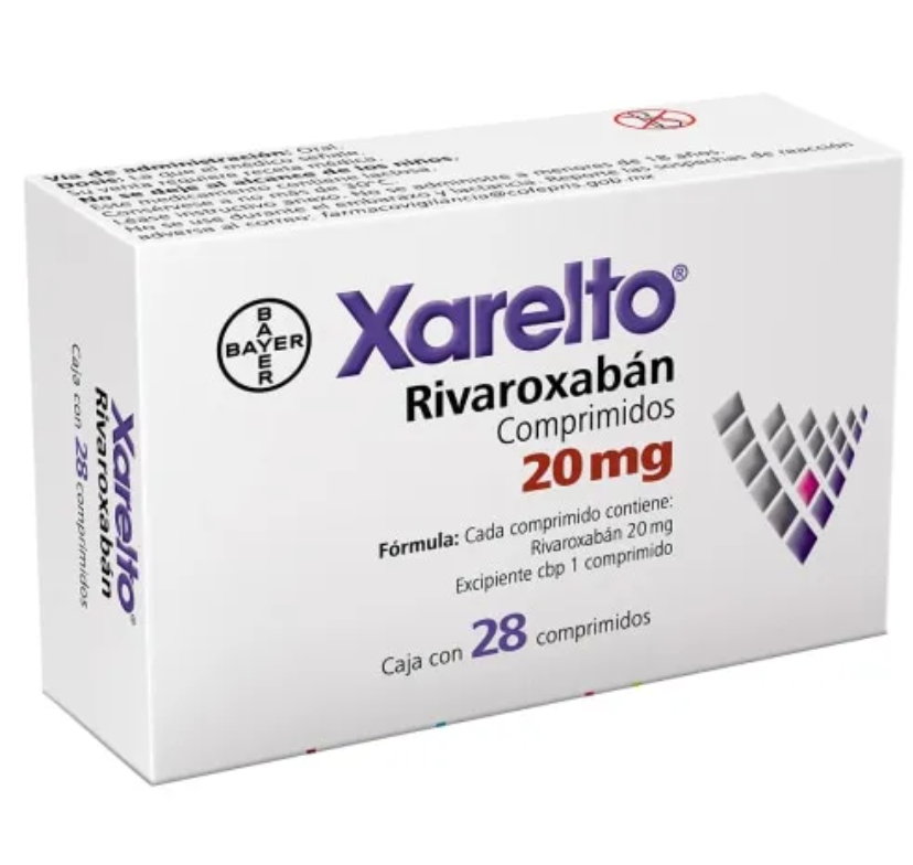 XARELTO RIVAROXABAN 20 MG TAB CAJ/28