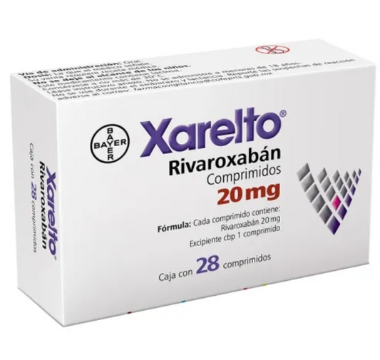 XARELTO RIVAROXABAN 20 MG TAB CAJ/28