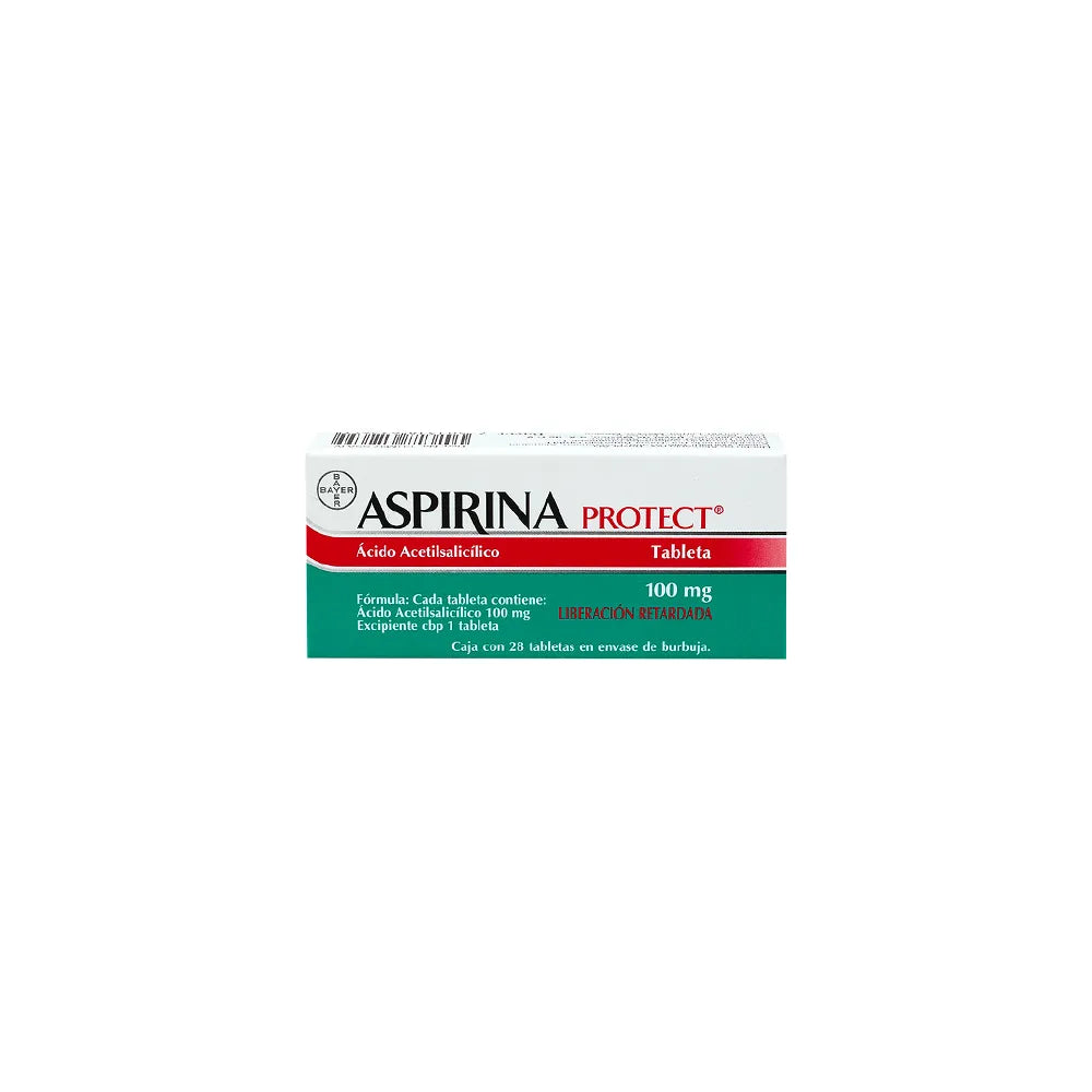 ASPIRINA PROTECT 100 MG CAJ/28 TAB