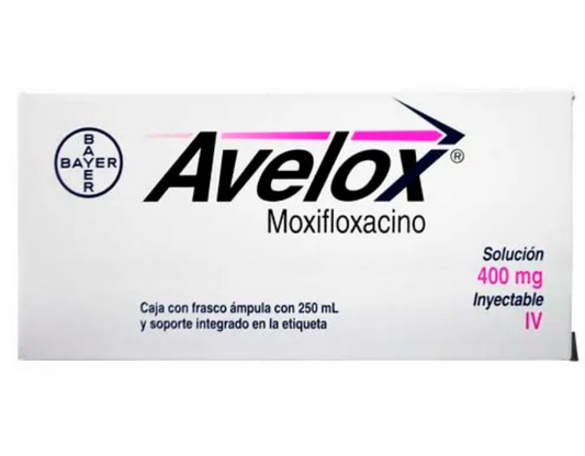 AVELOX IV MOXIFLOXACINO 400MG/250ML AMP CAJ C/1