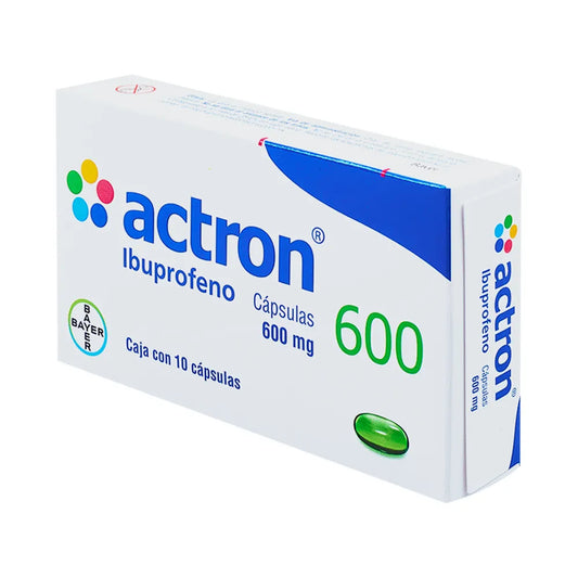 ACTRON IBUPROFENO 600 MG CAJ/10 CAPS