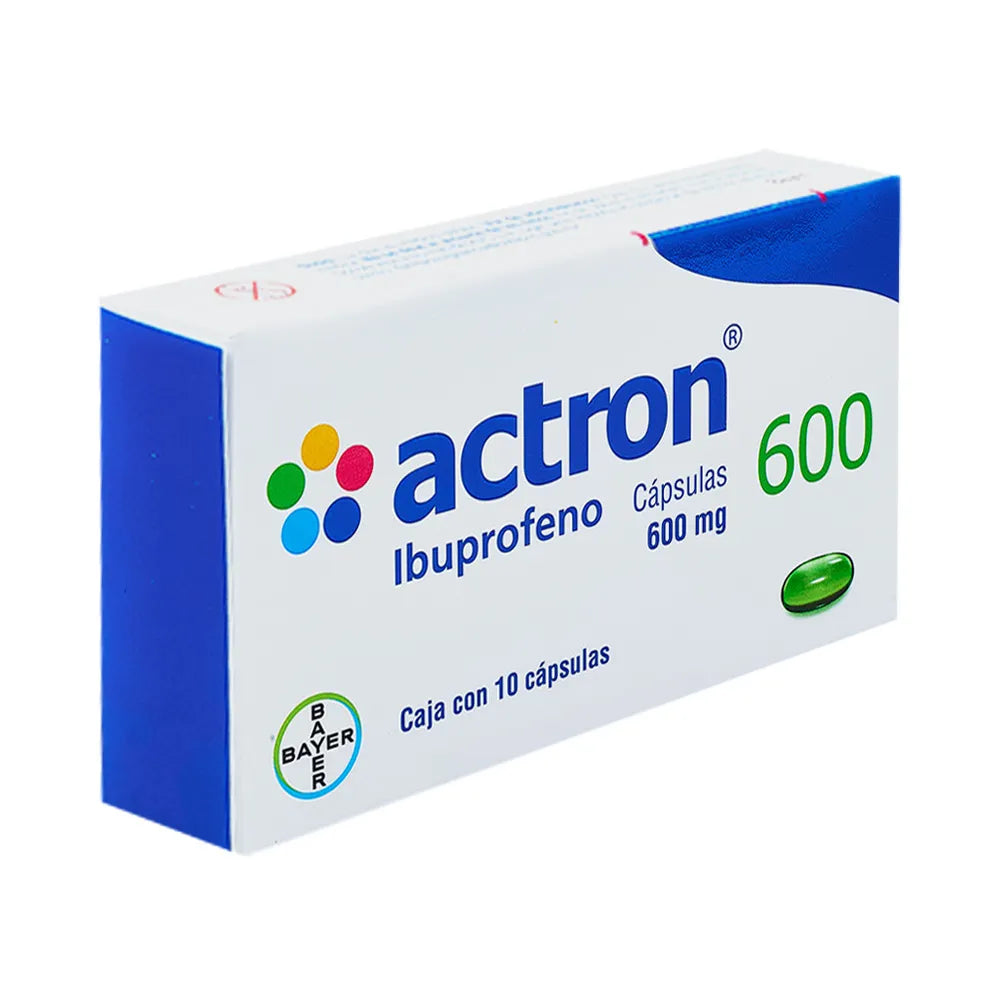 ACTRON IBUPROFENO 600 MG CAJ/10 CAPS