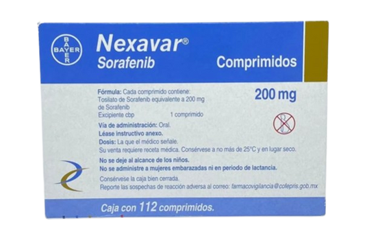 NEXAVAR SORAFENIB 200 MG TAB CAJ/112