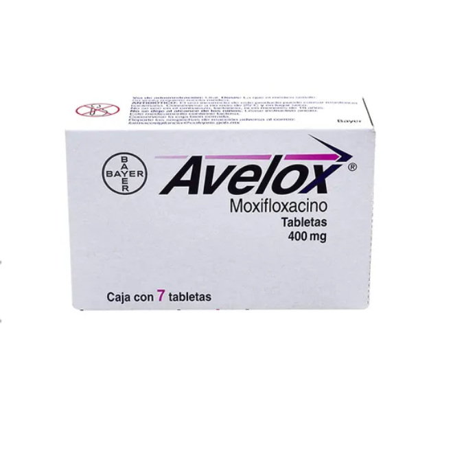AVELOX MOXIFLOXACINO 400MG TAB CAJ C/7