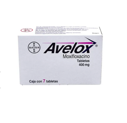 AVELOX MOXIFLOXACINO 400MG TAB CAJ C/7