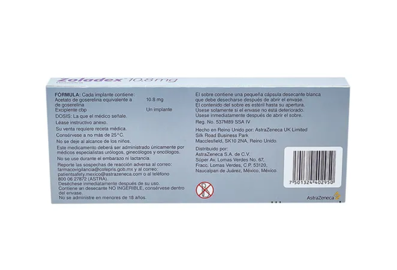 ZOLADEX GOSERELINA IMPLANTE 10.8 MG JGP C/1