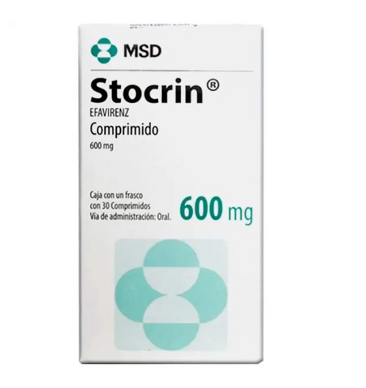 STOCRIN EFAVIRENZ 600 MG COMP CAJ/30
