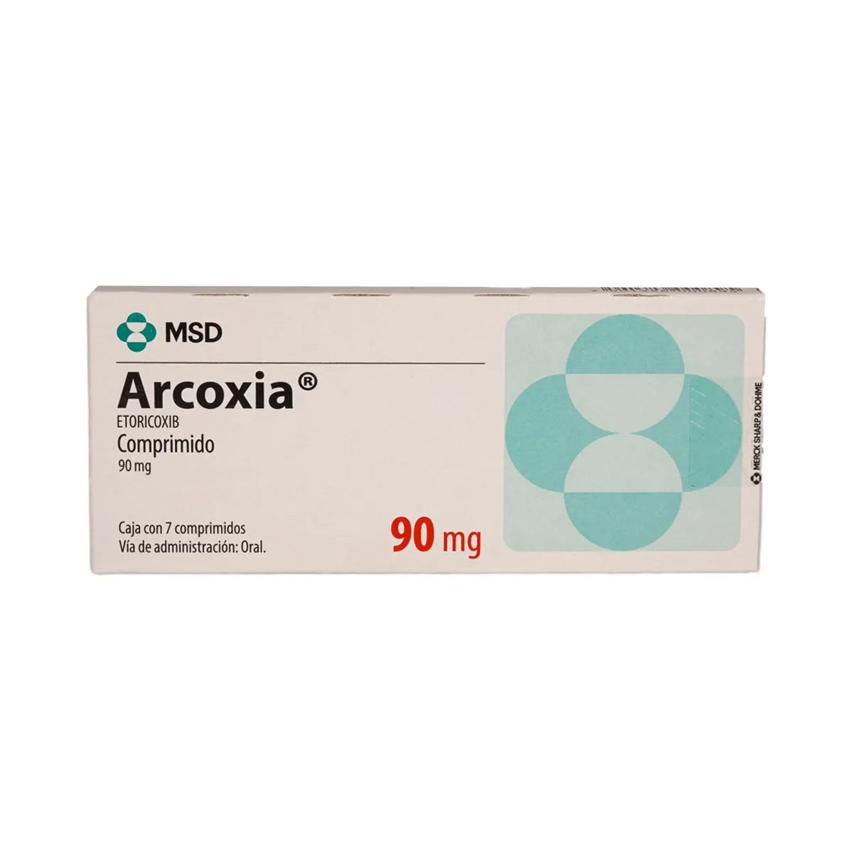 ARCOXIA  ETORICOXIB  90 MG CAJ/ 7 TAB