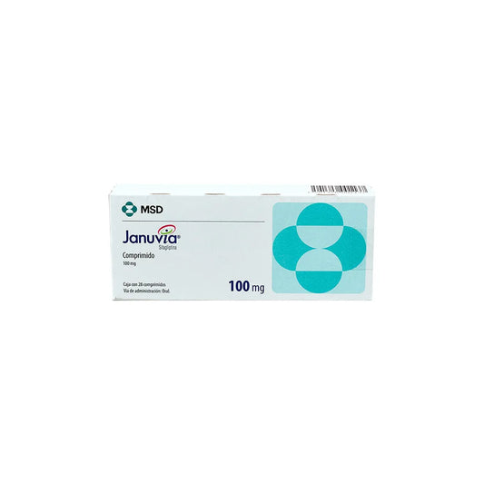 JANUVIA SITAGLIPTINA 100 MG CAJ/28 TABLETAS