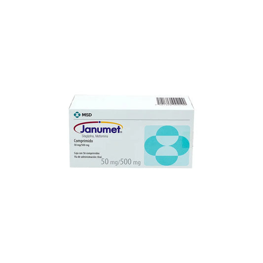 JANUMET  SITAGLIPTINA/METFORMINA 50/500 MG COM CAJ C/56
