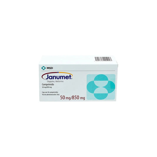 JANUMET SITAGLIPTINA/METFORMINA 50/850 MG COM CAJ/56