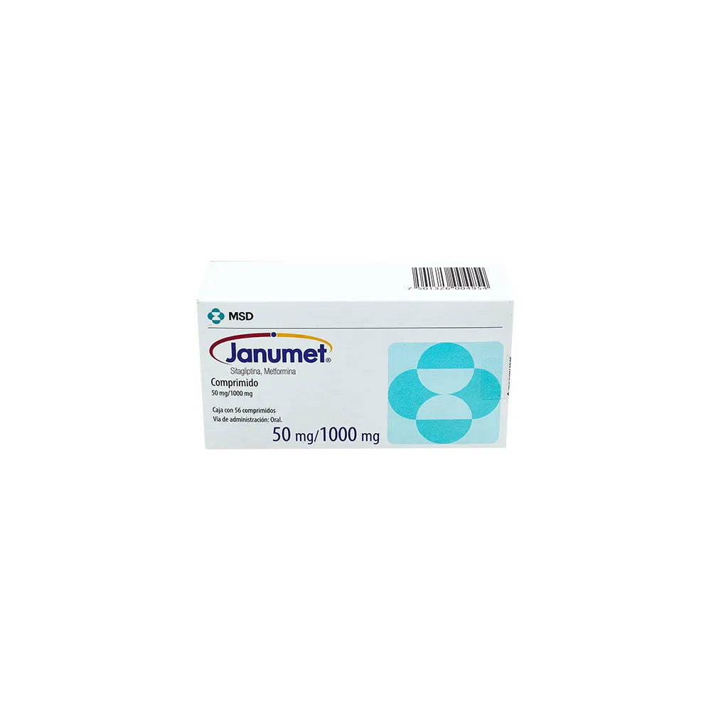 JANUMET SITAGLIPTINA/METFORMIN 50/100MG COM BOX C/56