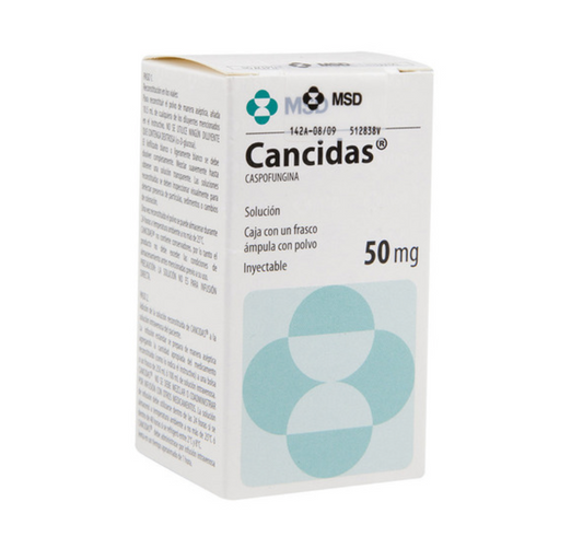 CANCIDAS CASPOFUNGINA 50MG FAM CAJ C/1