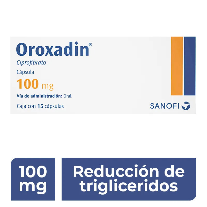 OROXADIN CIPROFIBRATO 100 MG CON 15 CAPS