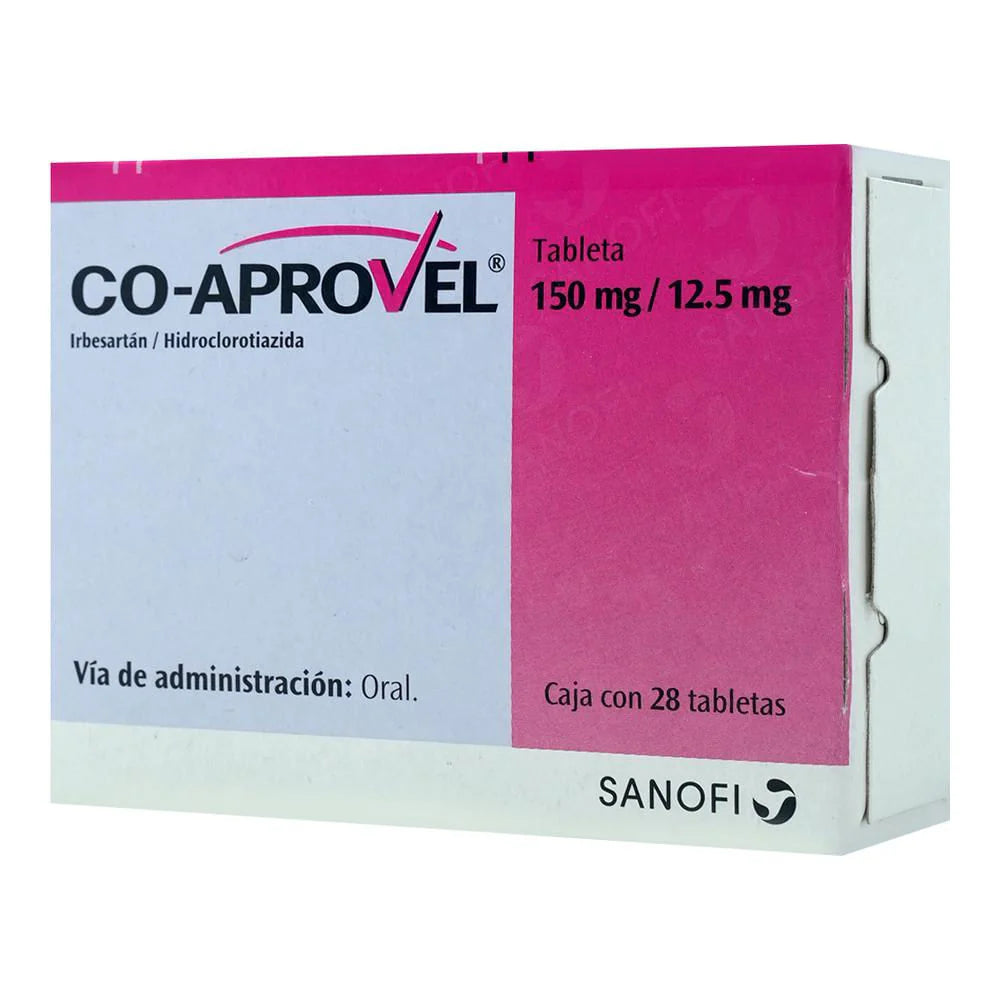 CO-APROVEL IRBESARTAN/HIDROCLOROTIAZIDA 150MG/12.5 MG TAB CAJ/28