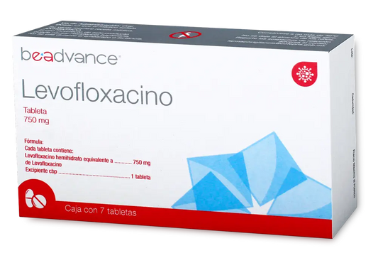 LEVOFLOXACINO BEADVANCED 750 MG CAJ/ 7 TAB