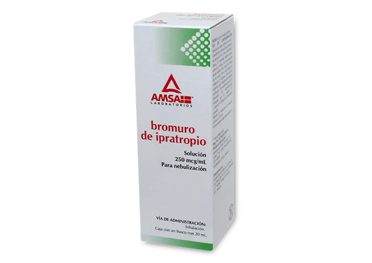 BROMURO DE IPRATROPIO AMSA 250 MCG/. ML CAJ/10 ML