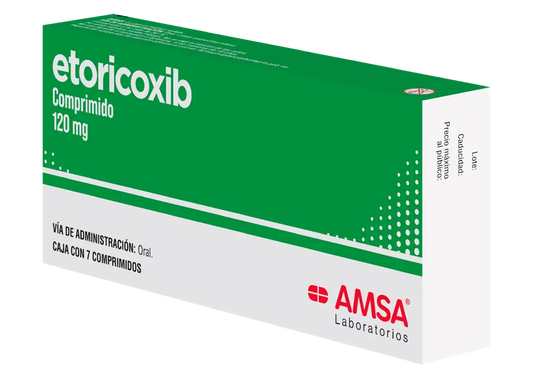 ETORICOXIB  120 MG AMSA CAJ/ 7 COMP