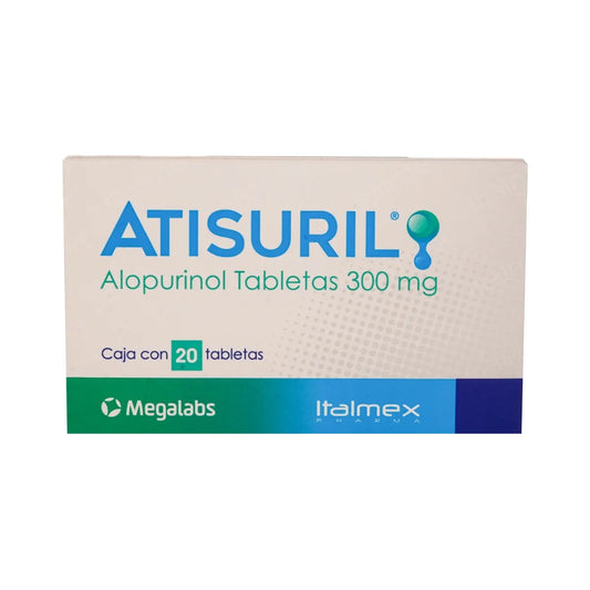 ATISURIL ALOPURINOL 300 MG CAJ/20 TAB