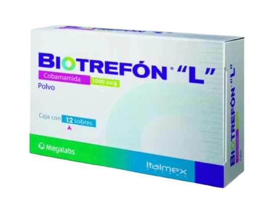 BIOTREFON L  COBADAMIDA  1000 MCG POLVO C/12 SOBRES