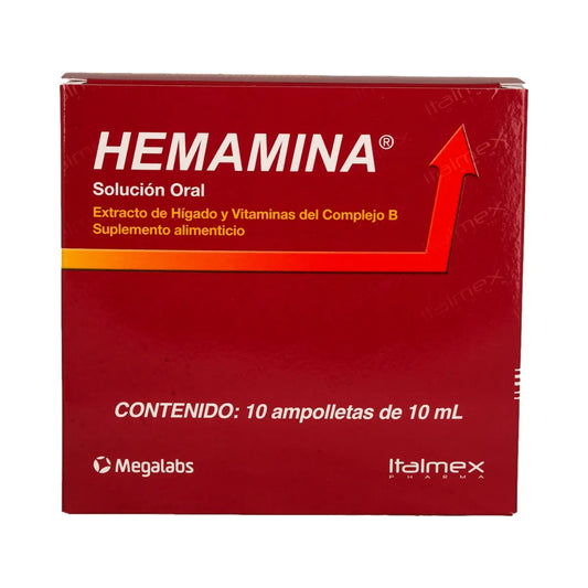HEMAMINA Panax ginseng / Tiamida / riboflavina CAJ/ 10 FAM