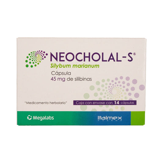 NEOCHOLAL S SYLIBUM MARIANUM 45 MG CAJ/ 14 CAPS