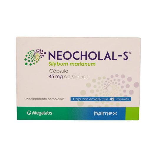 NEOCHOLAL S SYLIBUM MARIANUM 45 MG CAJ/ 42 CAPS