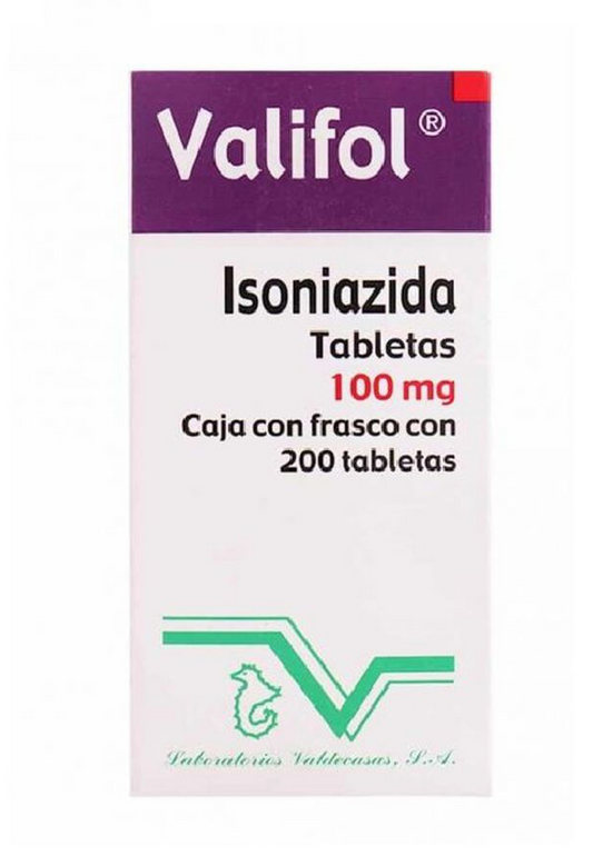 VALIFOL ISONIAZIDA 100 MG TAB CAJ/200