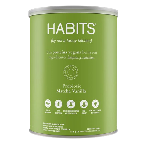 PROBIOTIC MATCHA VAINILLA  PROTEINA 21.5 GRS DE PROTEINA POR PORCION 1 LATA CON 488  GRS.