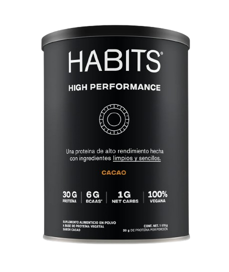 HABITS HP CACAO 1078 GRS  LATA CON 28 PORCIONES