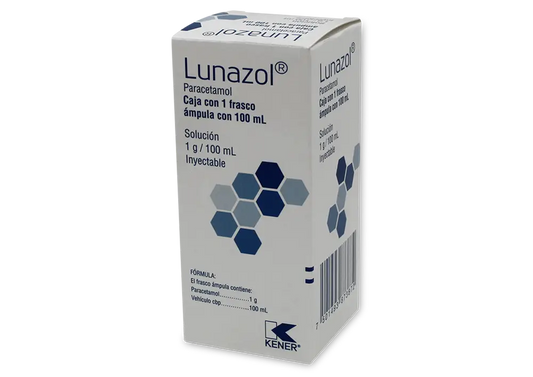 LUNAZOL  PARACETAMOL 1GR/100 ML CAJ/100 M
