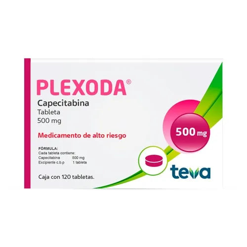 PLEXODA CAPECITABINA 500 MG CAJ/120 TAB