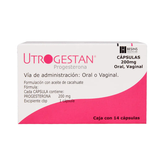 UTROGESTAN PROGESTERONA 200MG PERL C14
