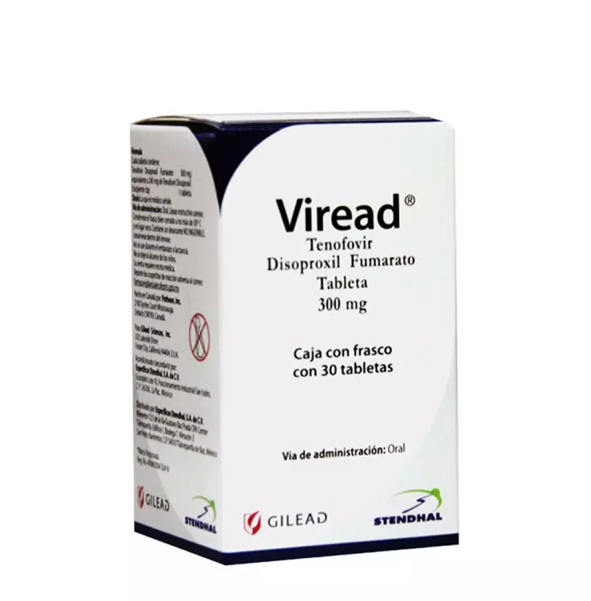 VIREAD TENOFOVIR/DISOPROXIL 300 MG TAB CAJ/30