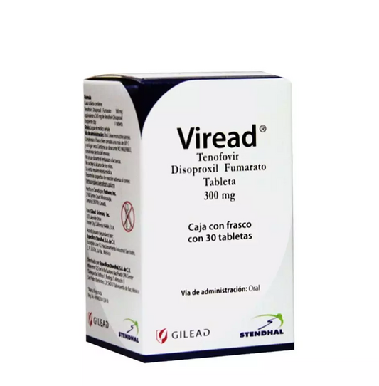 VIREAD TENOFOVIR/DISOPROXIL 300 MG TAB CAJ/30