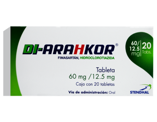 DI-ARAHKOR FIMASARTAN/HIDROCLOROTIAZIDA 60 MG/12.5 MG TAB CAJ/20