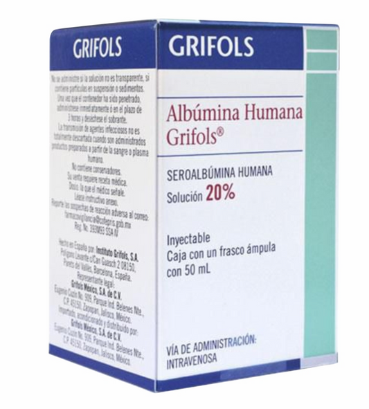 ALBUMINA HUMANA GRIFOLS 50 ML 20% FAM CAJ/1