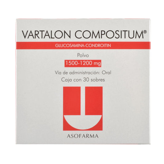 VARTALON COMPOSITUM GLUCOSAMINA/CONDROITINA 1500 MG/1200 MG CAJ/30 SOB