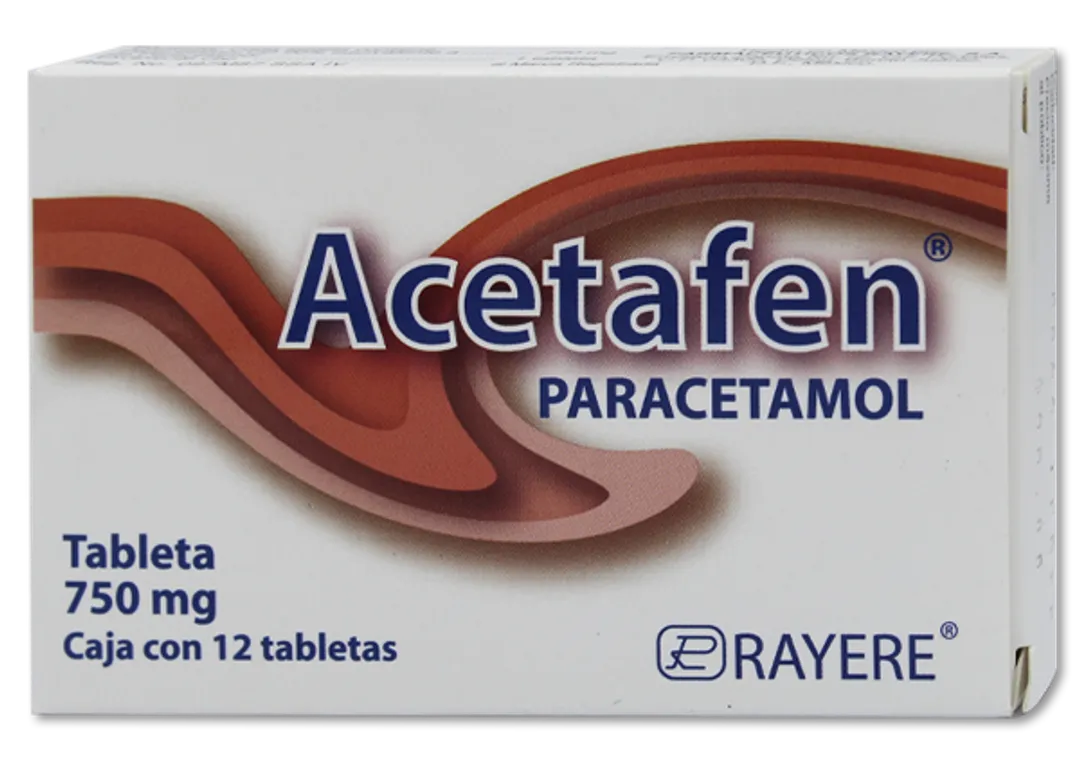 ACETAFEN TAB. 750 MG. CAJA C/12