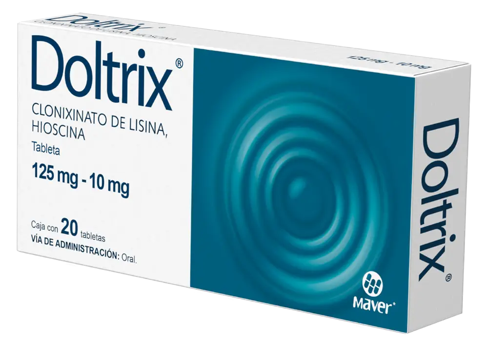 DOLTRIX CLONIXINATO DE LISINA/ HIOSCINA 250 MG/ 10 MG CAJ/20 TAB