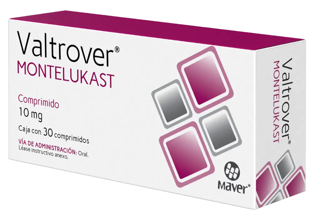 VALTROVER MONTELUKAST 10 MG CAJ/30 COMP