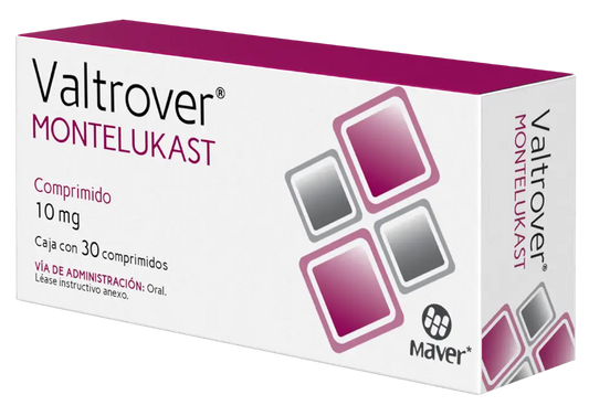 VALTROVER MONTELUKAST 10 MG CAJ/30 COMP