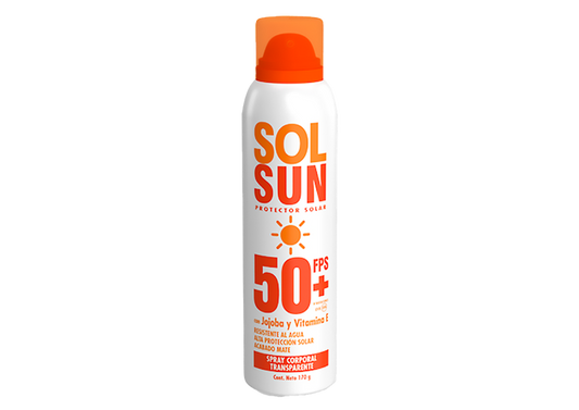 SOLSUN PROTEC SOL FPS+50 1  JOJOBA/ VITAMINA E/ ACETATO DE ALFA TOCOFEROL SPRAY 170 G