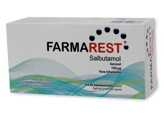 FARMAREST SALBUTAMOL 100UG/DOSIS CAJ/1FCO INH 200 DOSIS